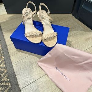 Stuart Weitzman - Dancer Twistie 75 Leather Sandals - size 7